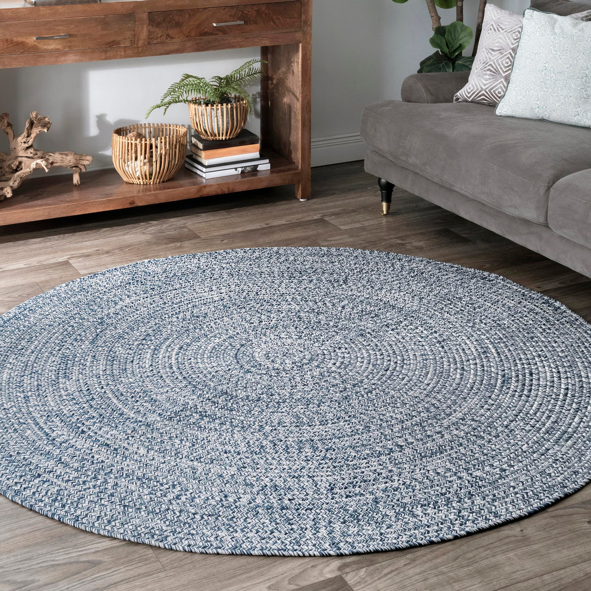 nuLOOM Wynn Tan Solid Power Loomed Indoor/Outdoor Area Rug, 5' x 8'