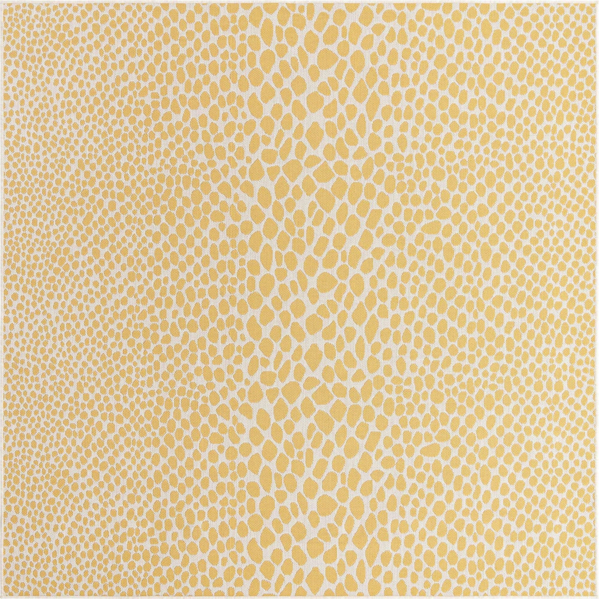 Unique Loom Outdoor Collection Area Rug - Cape Town (9' x 12' Rectangle, Blue/Ivory)
