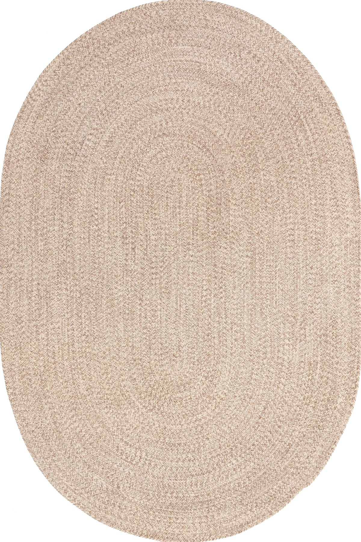 nuLOOM Wynn Tan Solid Power Loomed Indoor/Outdoor Area Rug, 5' x 8'