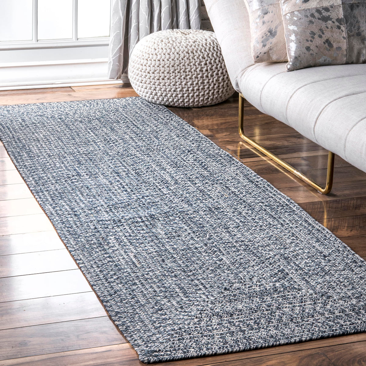 nuLOOM Wynn Tan Solid Power Loomed Indoor/Outdoor Area Rug, 5' x 8'