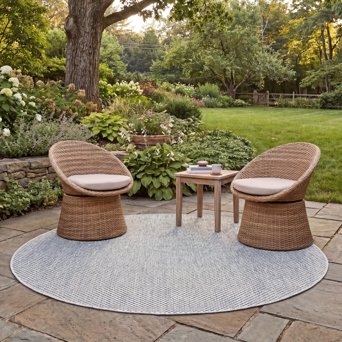 SAFAVIEH Washable Rug Outdoor Courtyard Collection - 8' x 10', Natural & Cream, Non-Shedding & Easy Cleaning, Ideal for Patio, Backyard, Mudroom, DIning Space (CY8521-03012)