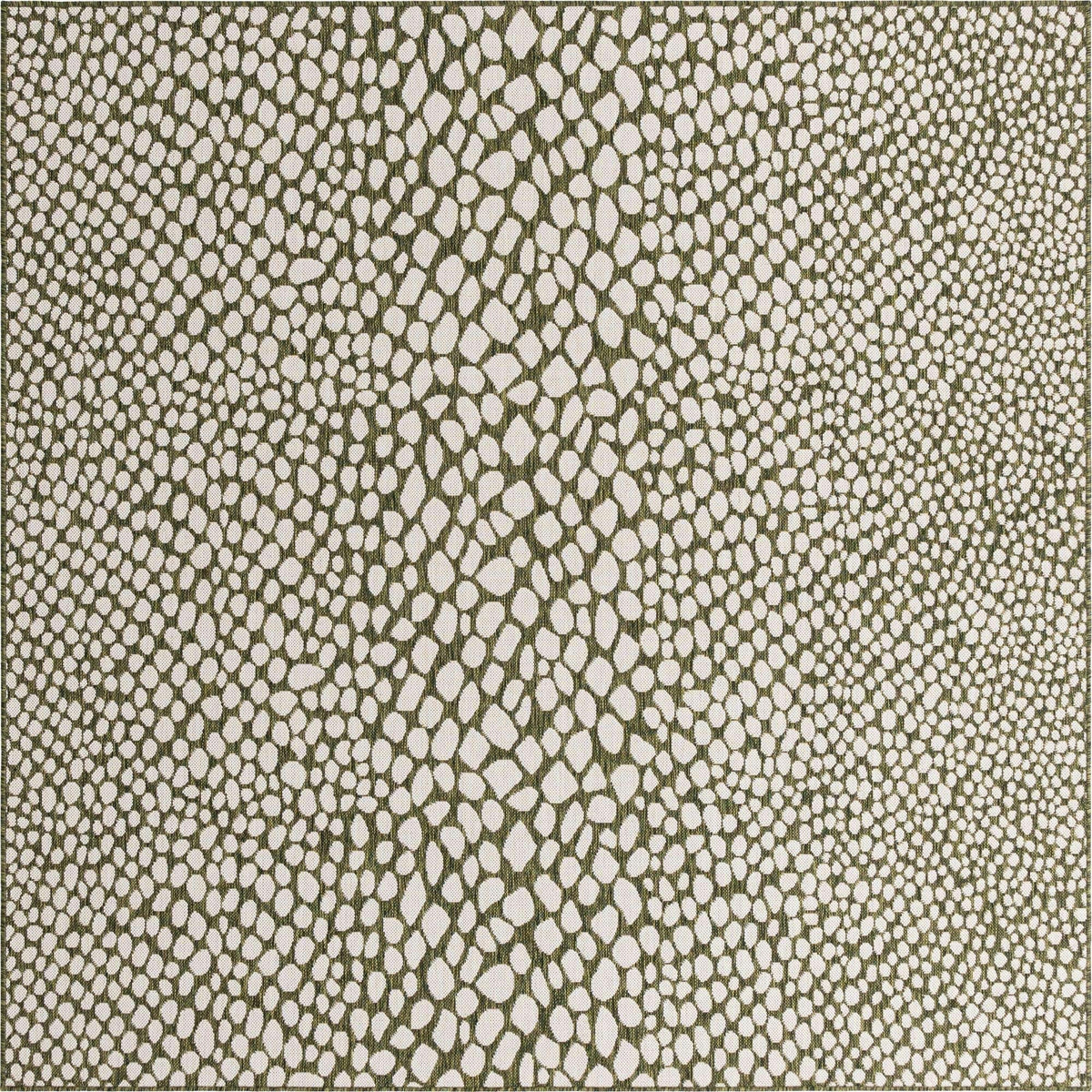 Unique Loom Outdoor Collection Area Rug - Cape Town (9' x 12' Rectangle, Blue/Ivory)