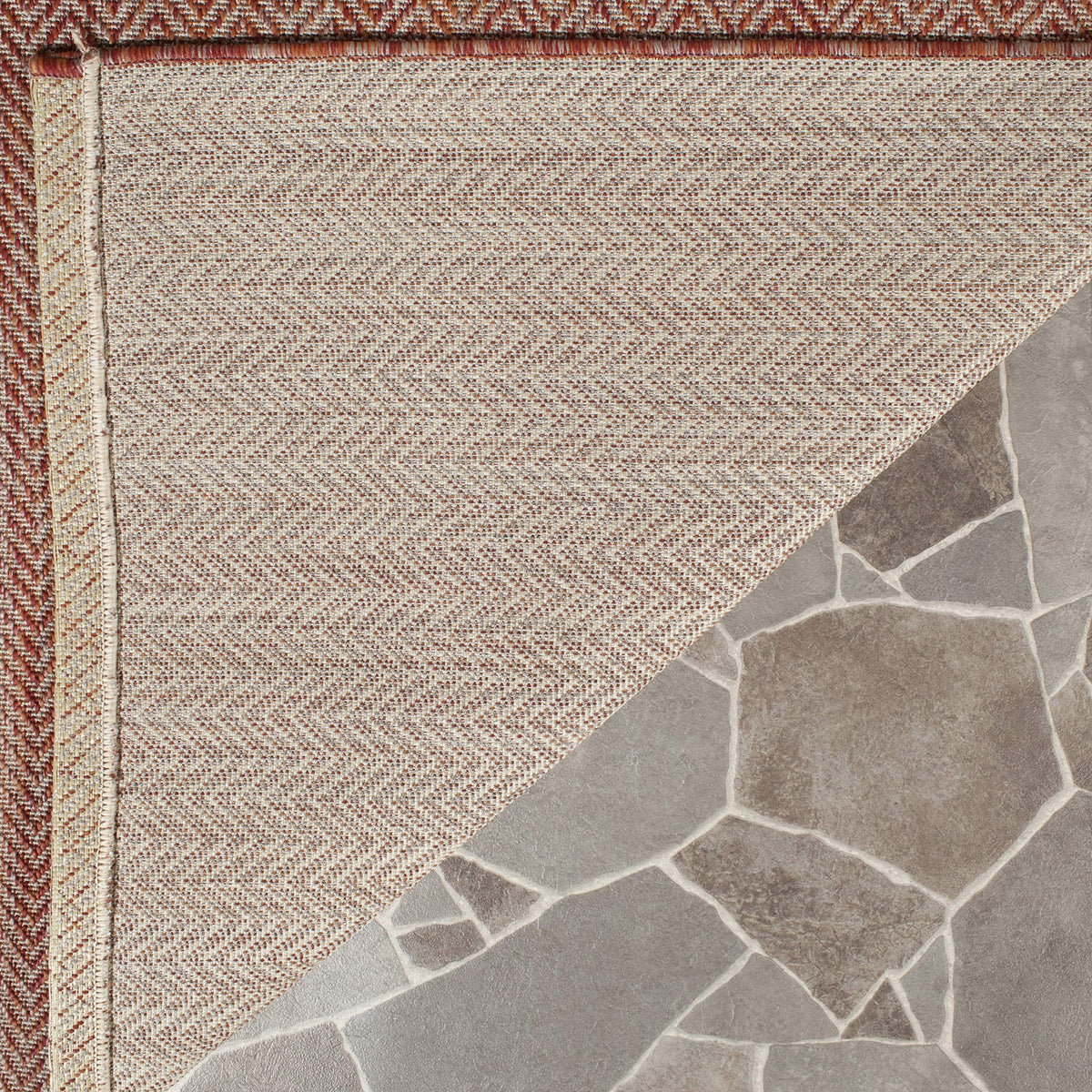 SAFAVIEH Courtyard Outdoor Area Rug 5'3"x7'7", Natural & Cream CY8022-03012