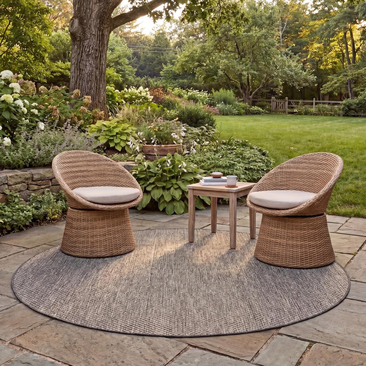 SAFAVIEH Washable Rug Outdoor Courtyard Collection - 8' x 10', Natural & Cream, Non-Shedding & Easy Cleaning, Ideal for Patio, Backyard, Mudroom, DIning Space (CY8521-03012)