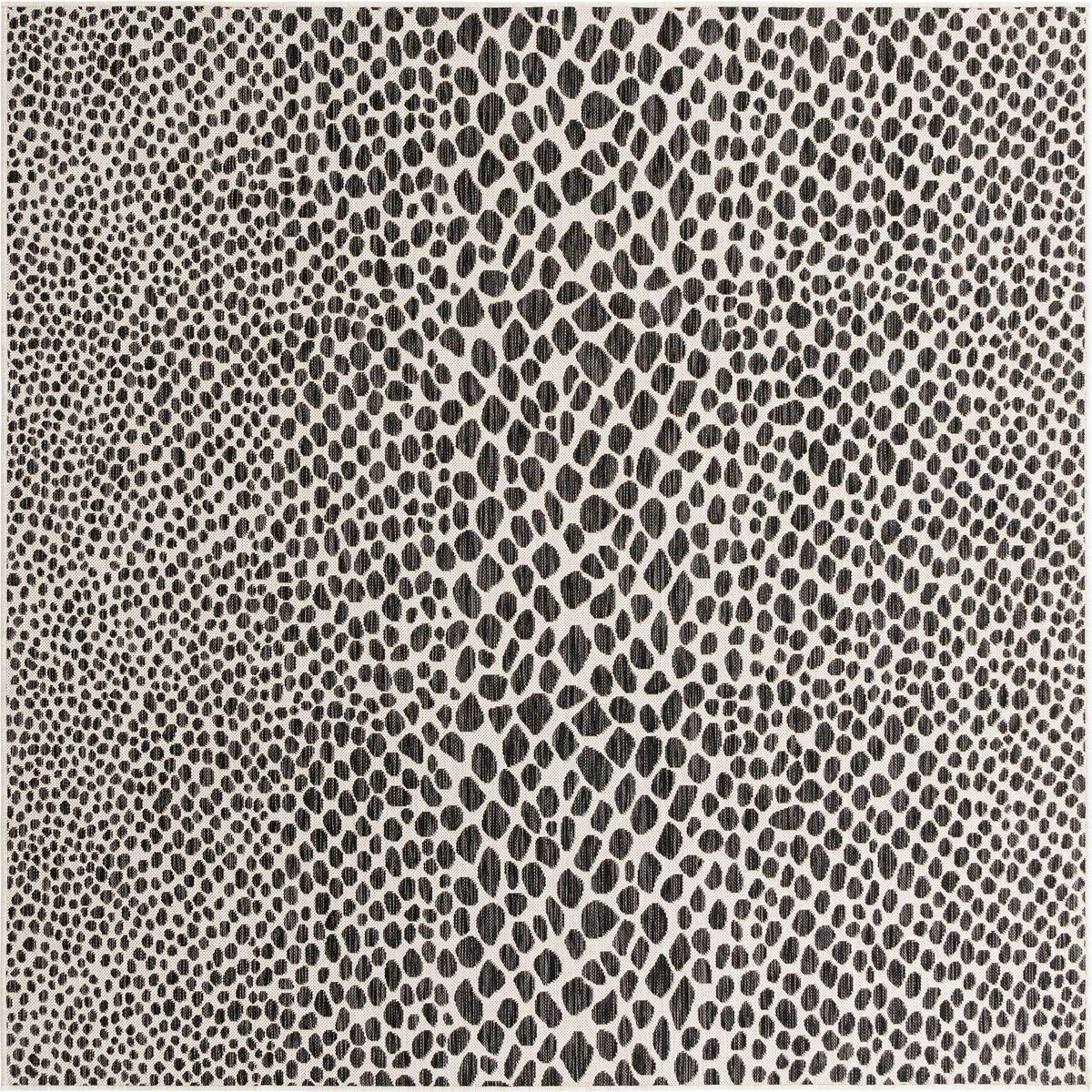Unique Loom Outdoor Collection Area Rug - Cape Town (9' x 12' Rectangle, Blue/Ivory)