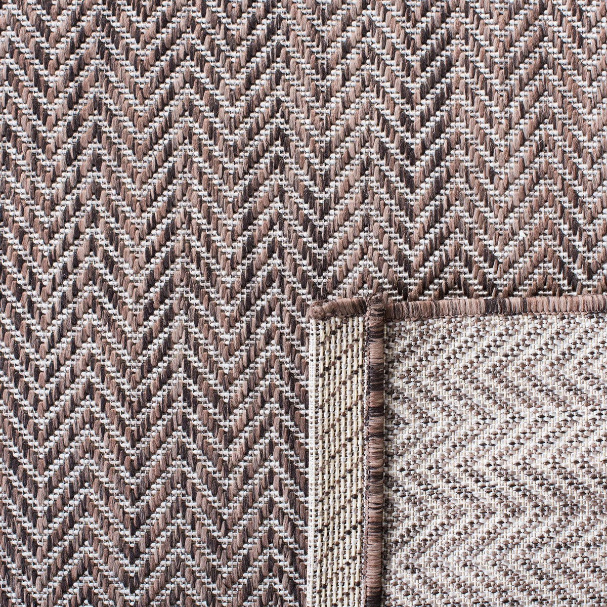 SAFAVIEH Courtyard Outdoor Area Rug 5'3"x7'7", Natural & Cream CY8022-03012