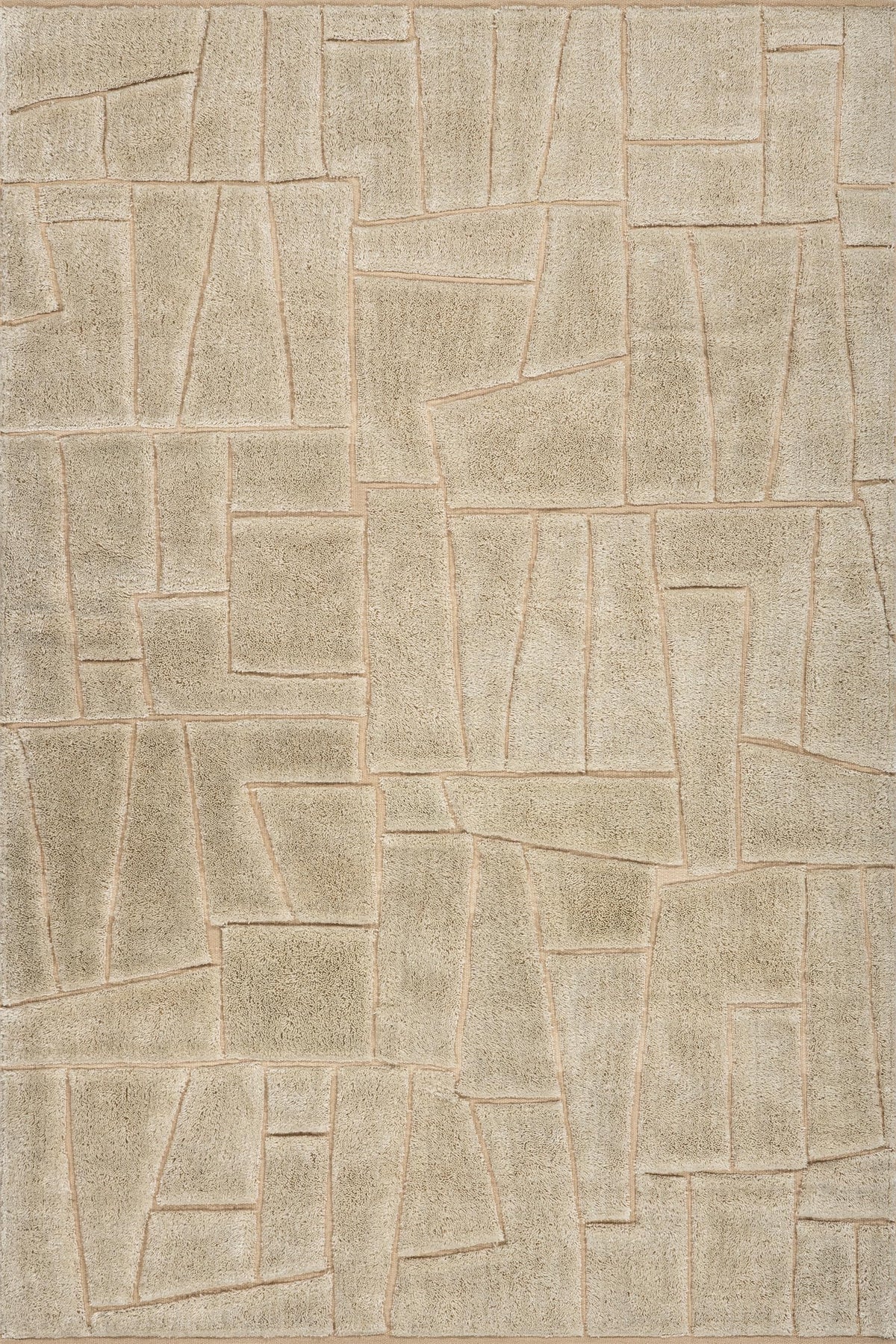 Dash & Albert Coastal Blue Geometric Handwoven Indoor/Outdoor Rug, 3'x5'