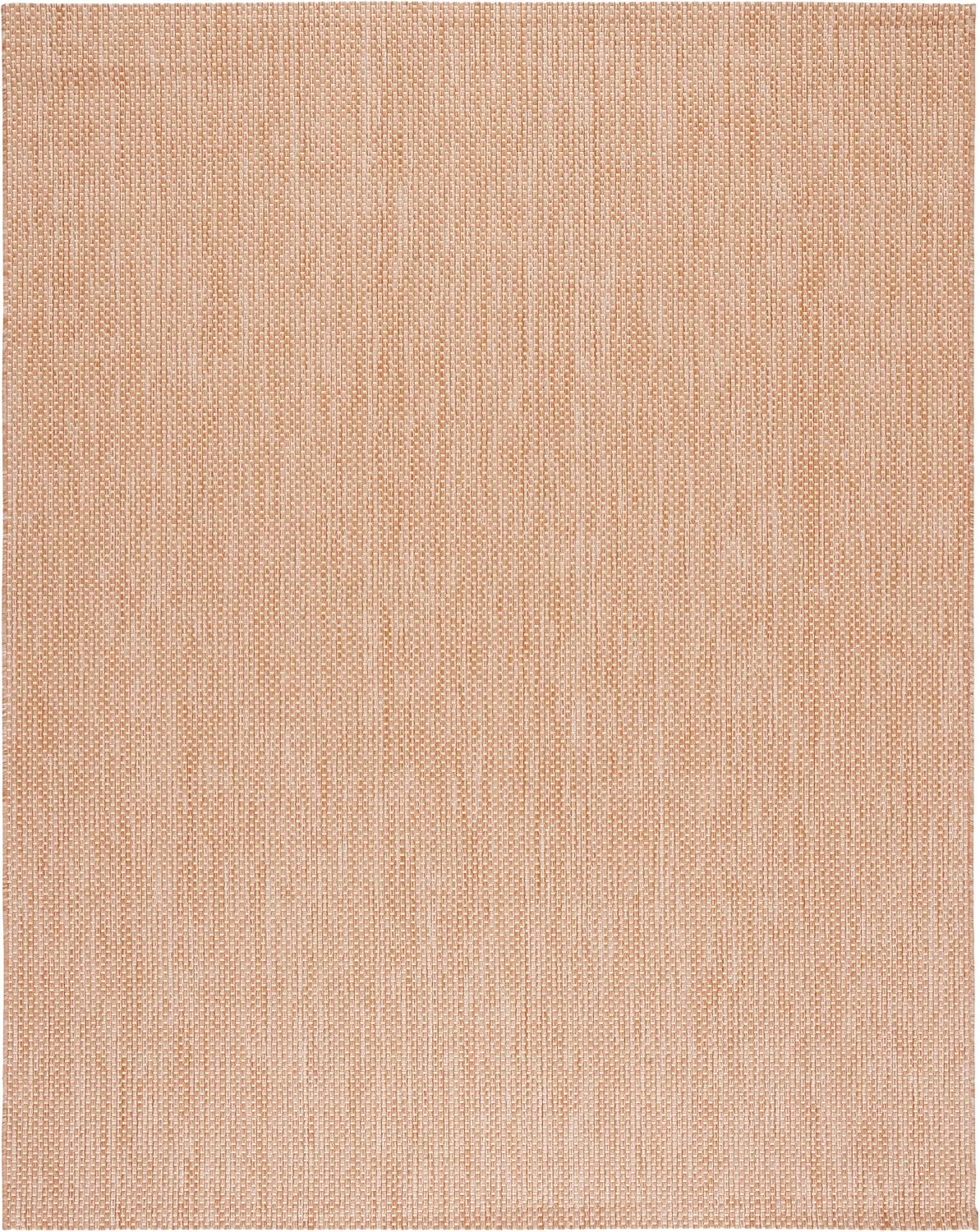 SAFAVIEH Washable Rug Outdoor Courtyard Collection - 8' x 10', Natural & Cream, Non-Shedding & Easy Cleaning, Ideal for Patio, Backyard, Mudroom, DIning Space (CY8521-03012)