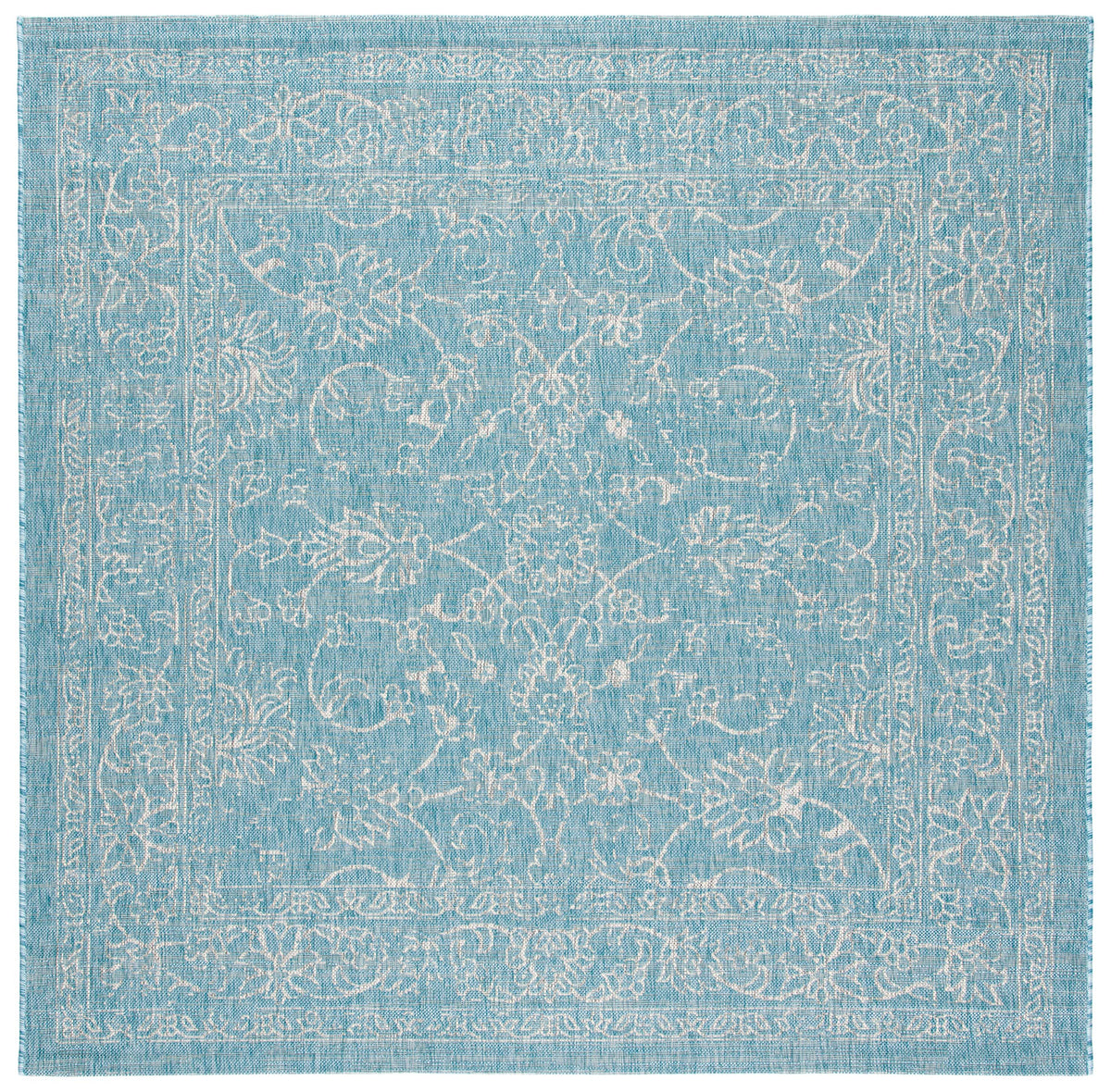 SAFAVIEH Courtyard Collection 8' x 10' Turquoise CY8680 Indoor/ Outside Waterproof Easy cleansingPatio Backyard Mudroom Area Mat