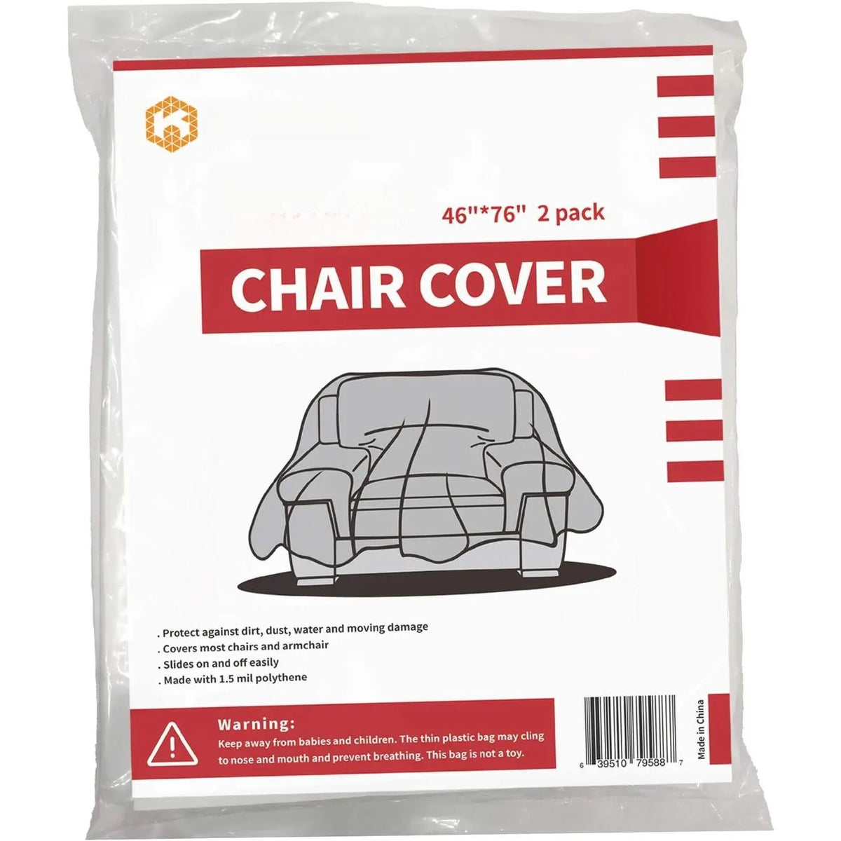 Plastic Couch Covers for Moving Sofa Storage Cover Clear Patio Chair Heavy-Duty Covers for Indoor Outdoor Furniture Dust-Proof & Duty  for Plastic Furniture Covers
