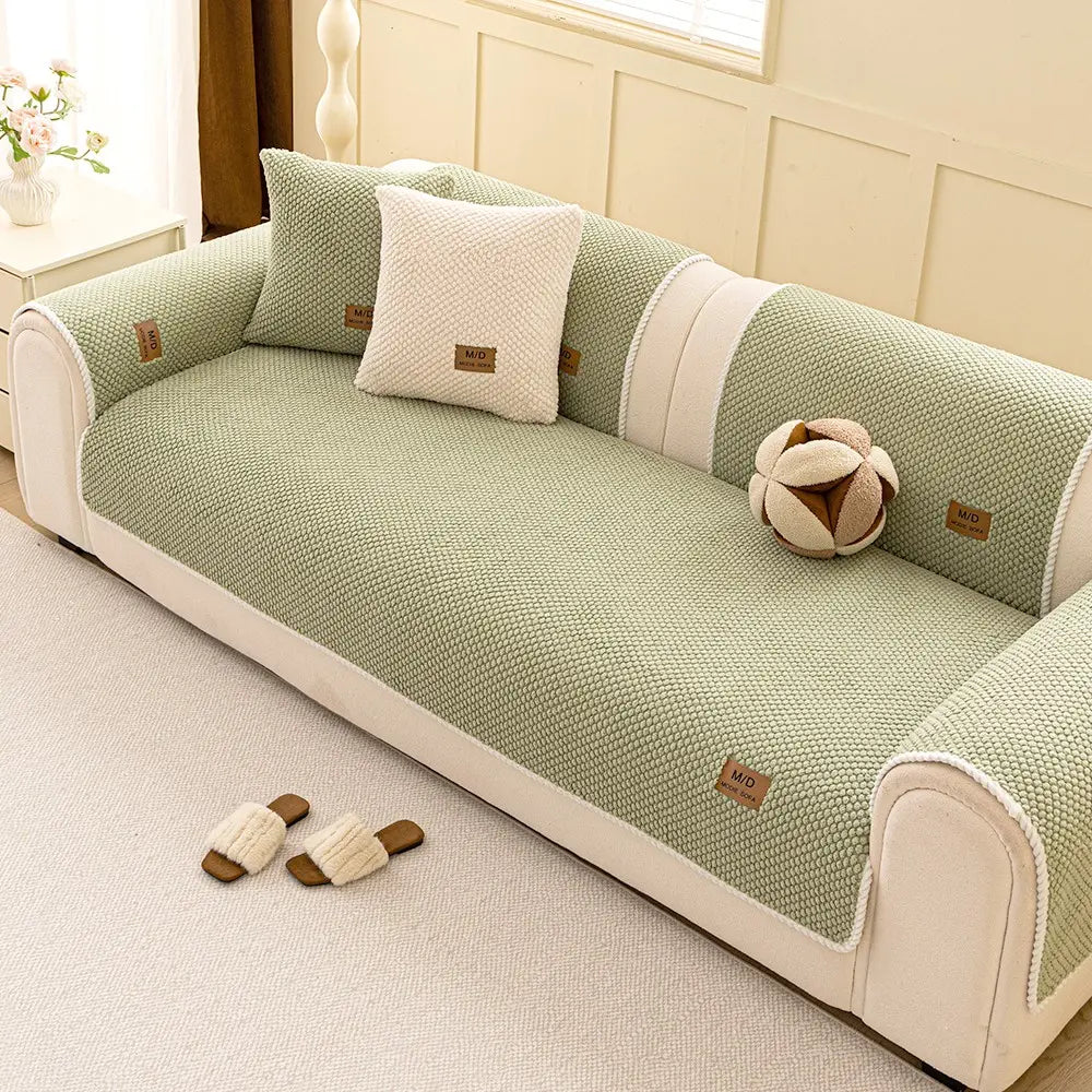 Non-Slip Soft Sofa Cushion, Durable Pet-Friendly Couch Protector, Reusable Couch Protector, Washable Dustproof Sofa Cover, Dustproof Sofa Slipcover, Universal Home Decor, Washable Couch Covers, Slipcover For Sofa