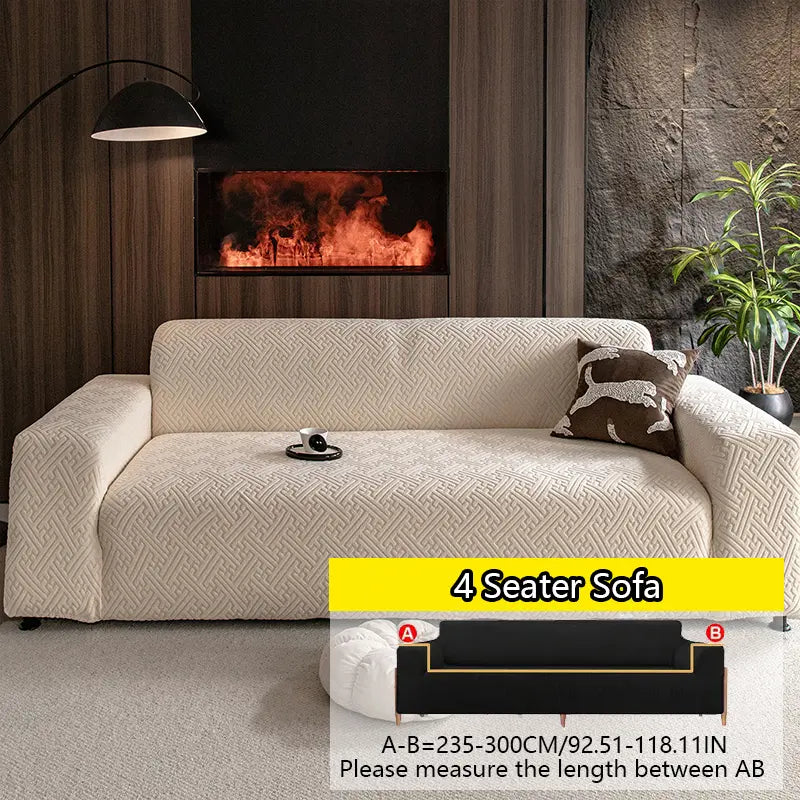 High-End Living Room Cover Cloth, Anti-Cat Scratch Sofa Protector, Washable Couch Protector, All-Season Use, Hand Wash and Easy to Clean, No Odor, Dustproof Sofa Slipcover, Sofa Covers Washable