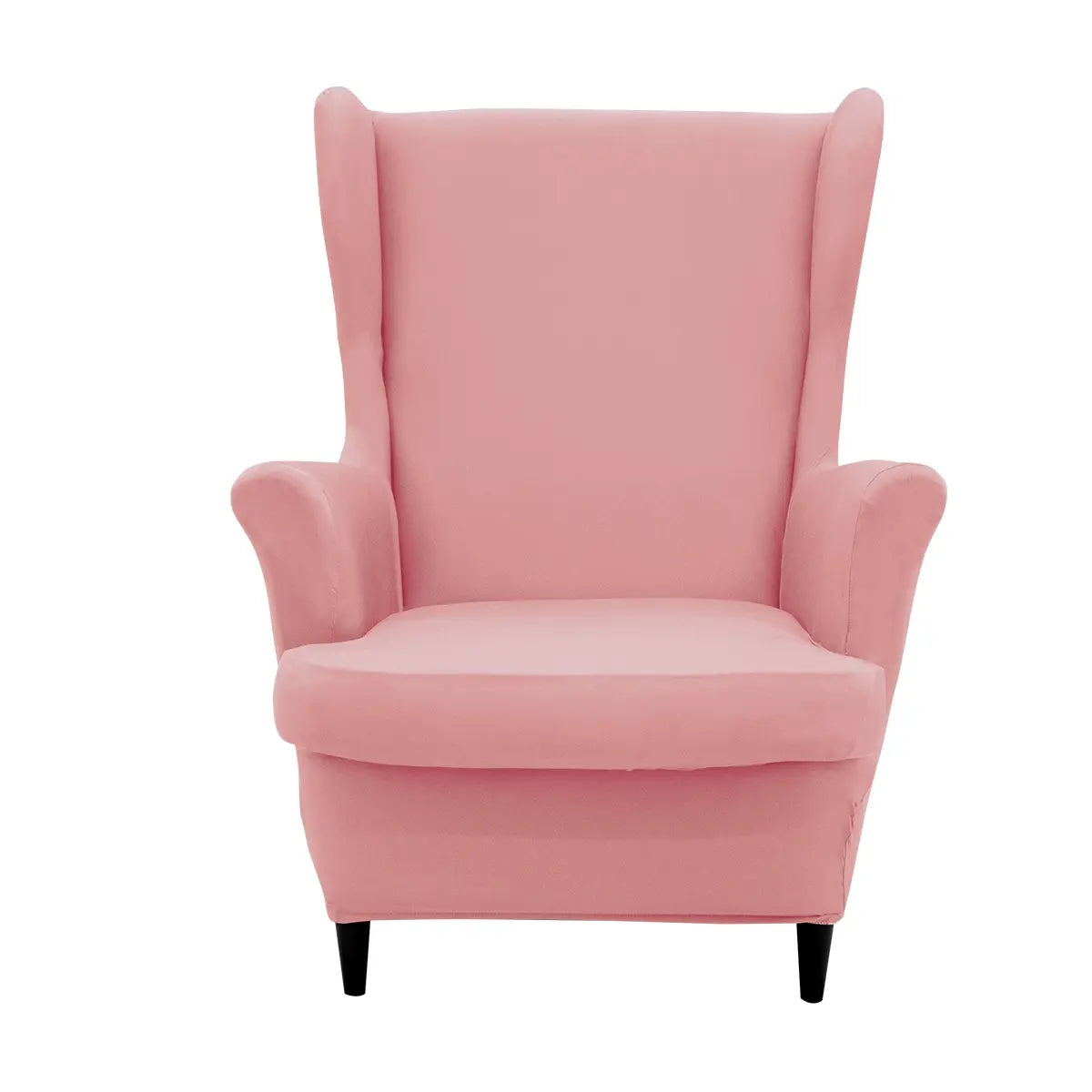 2 Piece Set Elastic Wingback Chair Sofa Covers, Couch Covers, Couch Protectors, Stretch Sofa Cover, Slipcover for Sofa, Soft Washable Armchair Protector, Suitable for Living Room Weddings and Parties