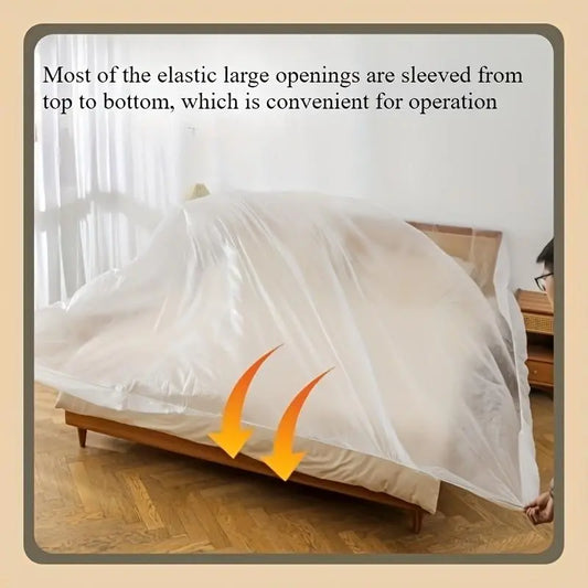 2pcs Disposable Furniture Dust Cover 310x240cm, Waterproof Plastic Bed Sofa Dust Protective Cover, Anti-Dust Furniture Protector for Home Renovation