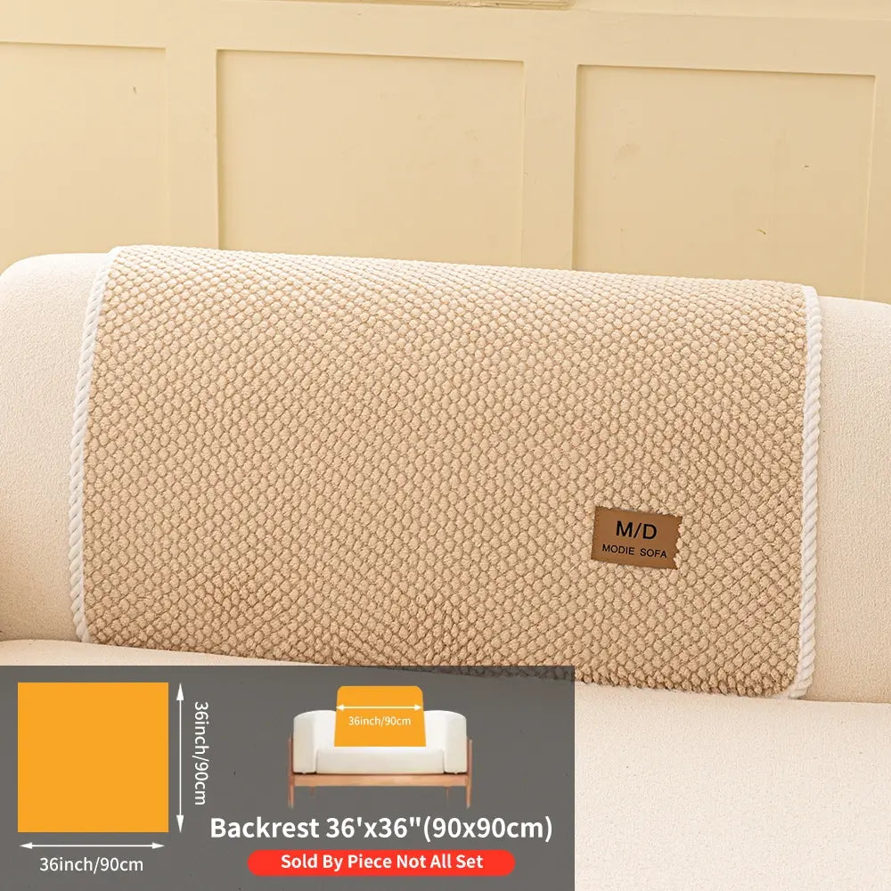 Non-Slip Soft Sofa Cushion, Durable Pet-Friendly Couch Protector, Reusable Couch Protector, Washable Dustproof Sofa Cover, Dustproof Sofa Slipcover, Universal Home Decor, Washable Couch Covers, Slipcover For Sofa