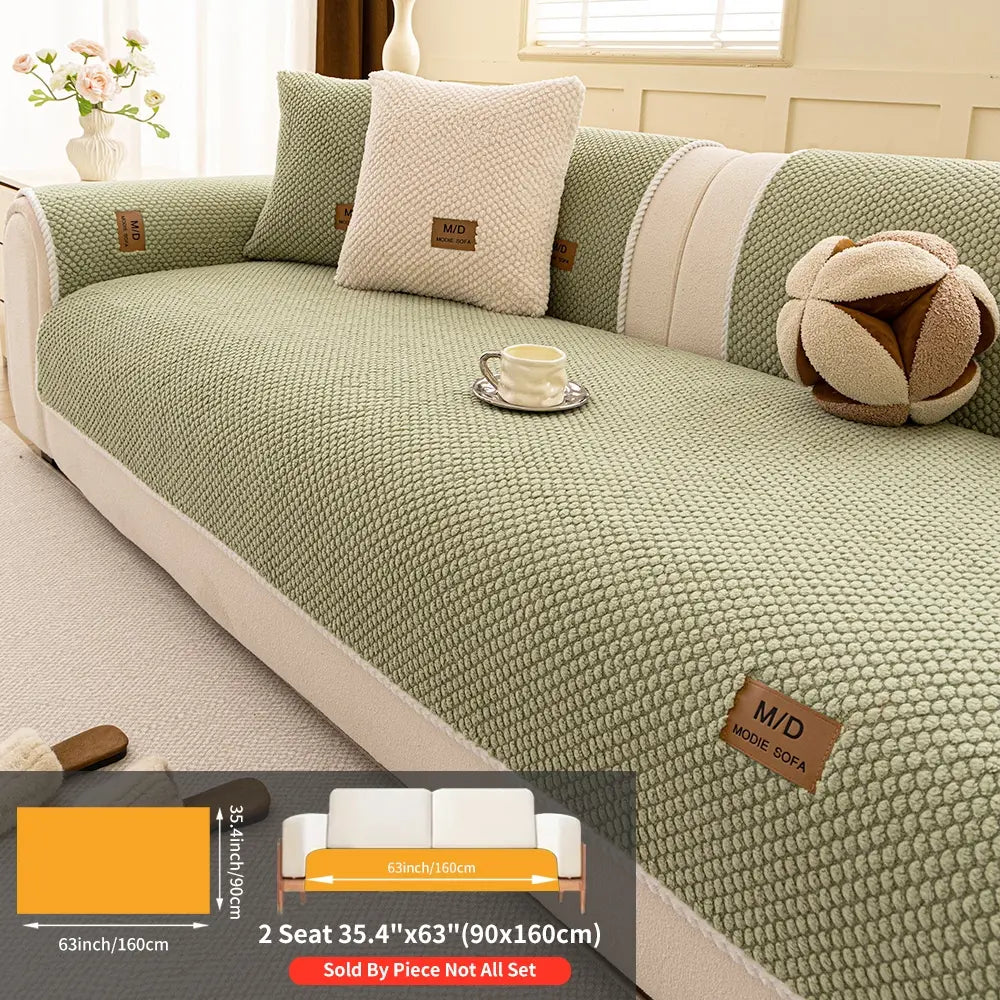 Non-Slip Soft Sofa Cushion, Durable Pet-Friendly Couch Protector, Reusable Couch Protector, Washable Dustproof Sofa Cover, Dustproof Sofa Slipcover, Universal Home Decor, Washable Couch Covers, Slipcover For Sofa
