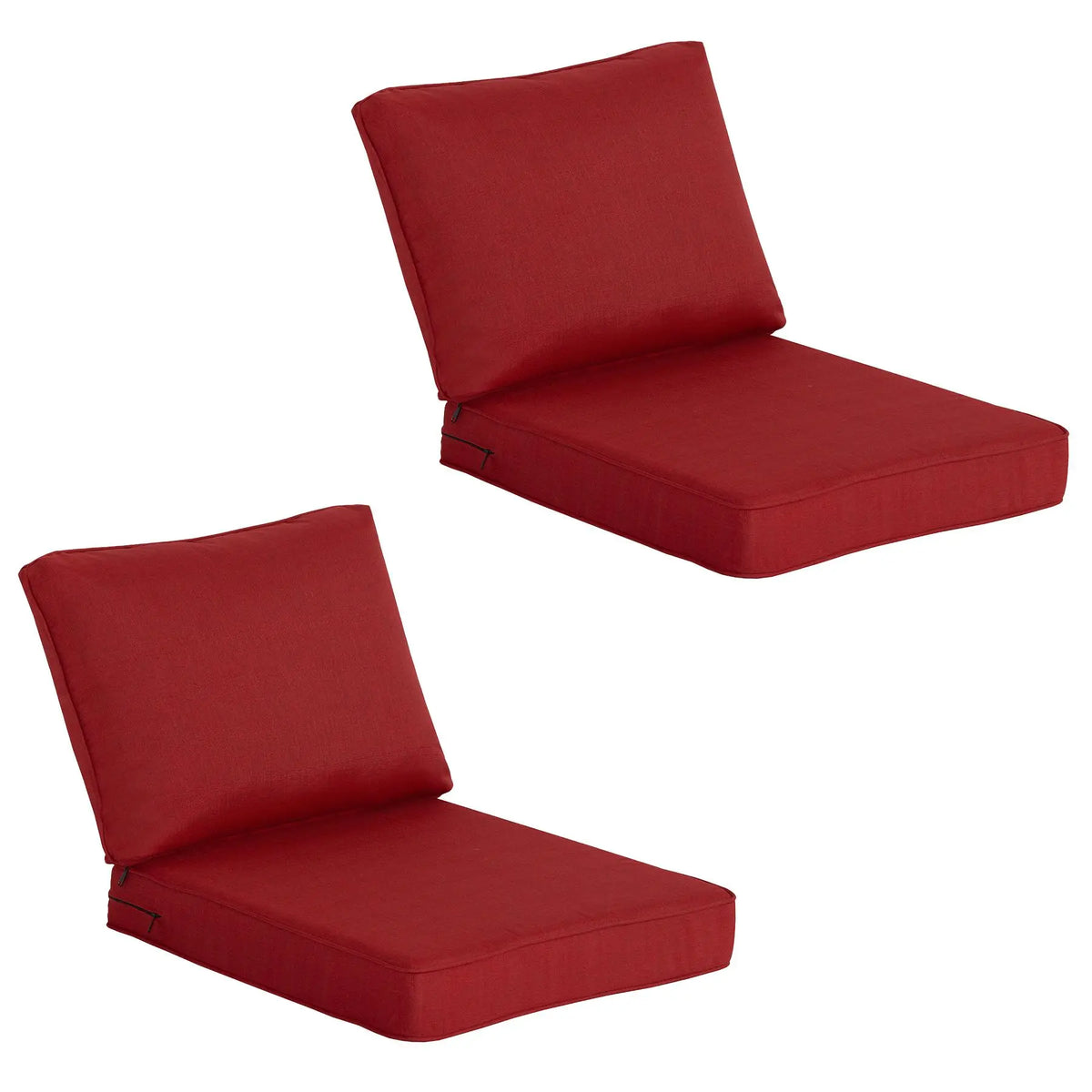 COZYVIDA Outdoor Patio Deep Seat Cushion Set, 2 Pieces — Fade-Resistant, Waterproof Cushions for Outdoor Furniture Chairs, 30D High-Elastic Foam, Suitable for Sofas and Chairs, 24 x 28 inches